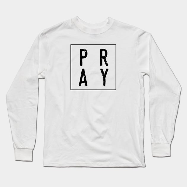 PRAY Square Long Sleeve T-Shirt by Move Mtns